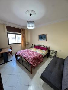 Katil atau katil-katil dalam bilik di Apartment in the Center of Tangier