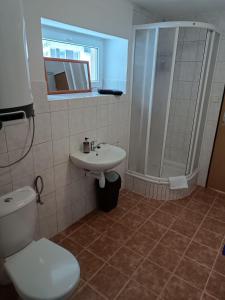 Koupelna v ubytování Hotel Bečva na Horní Bečvě