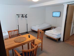 Postel nebo postele na pokoji v ubytování Hotel Bečva na Horní Bečvě