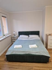 Postel nebo postele na pokoji v ubytování Apartament przy Starym Mieście