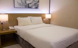 Postel nebo postele na pokoji v ubytování Airport Hotel