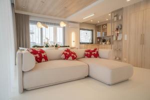 Posezení v ubytování House Prestige White