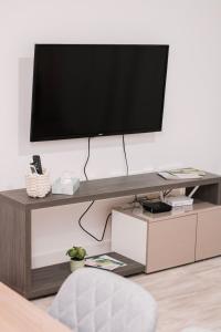TV a/nebo společenská místnost v ubytování Blue Apartment