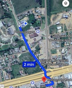 Pântano GrandeにあるQuarto em casa familiarの高速道路の複製案地図