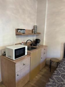 Eldhús eða eldhúskrókur á Hotel Meskheti Bakuriani