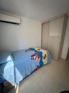 Postel nebo postele na pokoji v ubytování Apartamento norte de Barranquilla