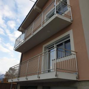 Balkón nebo terasa v ubytování Ferienwohnung Maitschern