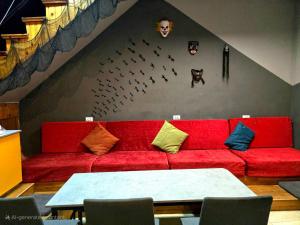 Zona d'estar a Scary Hostel