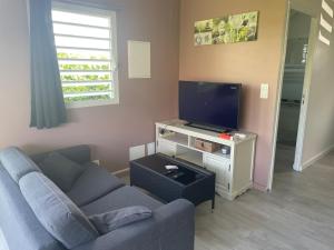 Μια τηλεόραση ή/και κέντρο ψυχαγωγίας στο Bungalow saint François
