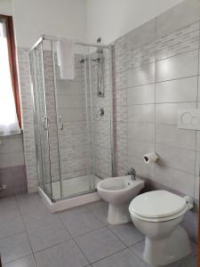 Koupelna v ubytování B&B Le Cinque Querce