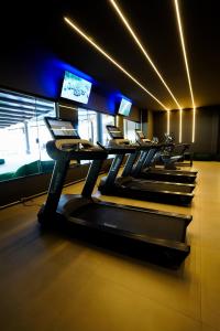 Fitness centrum a/nebo fitness zařízení v ubytování Morro dos Anjos Águas Quentes Hotel Resort OFICIAL