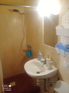 Koupelna v ubytování Nádherný klidný apartmán s infrasaunou