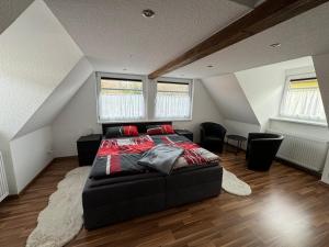Posezení v ubytování Ferienhaus an der “Ilse”