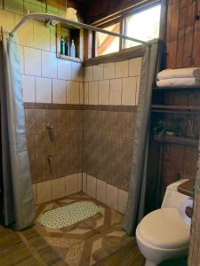 Koupelna v ubytování Cabaña Rancho Don Marino + 33 fotografií