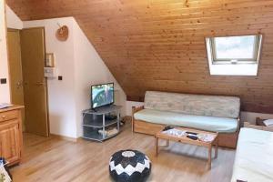 Μια τηλεόραση ή/και κέντρο ψυχαγωγίας στο Appartement confortable à Bagnères-de-Luchon - Vue montagne
