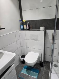 Koupelna v ubytování AlSa Apartments