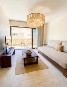 Χώρος καθιστικού στο Luxury Apartment 50m from Beach in Bucerías