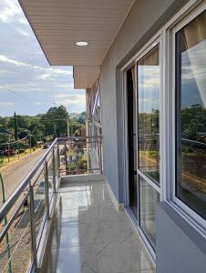 a balcony of a building with a view of a street at Departamentos Alta Vista 1 in Dos de Mayo