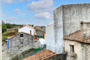 a view from the roof of a building at Welcoming House with Sea View in Corme-Porto in Corme-Puerto