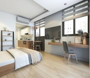 Kuchyň nebo kuchyňský kout v ubytování Margaery Apartment Tu Hoa Princess