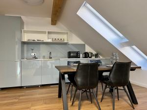Η κουζίνα ή μικρή κουζίνα στο BrandenburgApartment-Sky