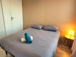 Postel nebo postele na pokoji v ubytování T2 récent étoilé Saint-Malo
