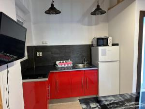 Kuchyň nebo kuchyňský kout v ubytování La casita de AO