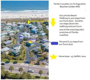 a screenshot of a website with a picture of a beach at Beachside Home, Heated Pool, Steps 2 beach, Meticulous, 5-star Rated in Coquina Gables