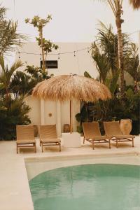 Bazén v ubytování CASA ULU Boutique Hotel and Retreat, Adult-only, Uluwatu nebo v jeho okolí