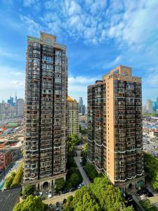 Γενική άποψη της πόλης Σαγκάη ή θέα της πόλης από  αυτό το διαμέρισμα