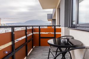 Balkón nebo terasa v ubytování Coresi Mall Exclusive #Collection Apartments & Studios Brasov