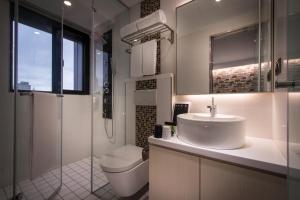 Koupelna v ubytování Yi Su Hotel-Taipei Ningxia