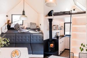Kuchyň nebo kuchyňský kout v ubytování Mobile Hut - Resort Statek Starý Týn - luxusní glampingové ubytování