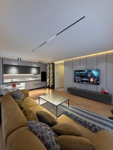 Μια τηλεόραση ή/και κέντρο ψυχαγωγίας στο The Cozy Retreat