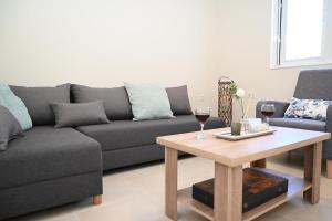 Χώρος καθιστικού στο Myrteni guesthouse