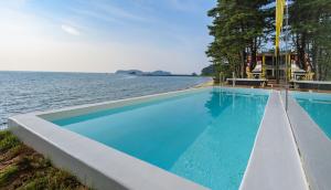 Bazén v ubytování Boryeong Lava Pool Villa nebo v jeho okolí + 3 fotografie