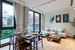 Posezení v ubytování Margaery Apartment Tu Hoa Princess