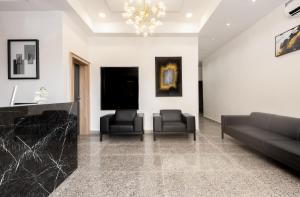 Posezení v ubytování STP Apartments