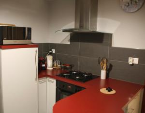 Kuchyň nebo kuchyňský kout v ubytování An Ty Lubin + 13 fotografií