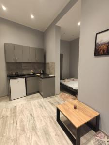 Kuchyňa alebo kuchynka v ubytovaní Apart West13 Kraków + 24 fotografií