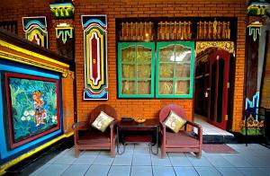 Χώρος καθιστικού στο Binaria Museum Hotel