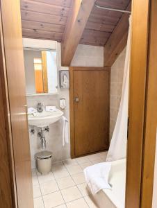 Koupelna v ubytování Appartement Thermal Ovronnaz 3 Pieces