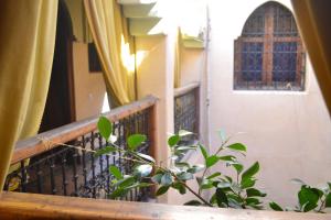 Balkón nebo terasa v ubytování Riad Hôtel Belleville Marrakech