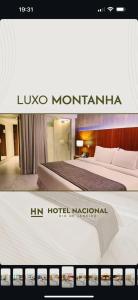 Ένα ή περισσότερα κρεβάτια σε δωμάτιο στο Hotel nacional