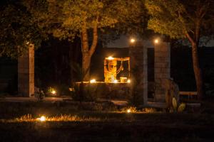 A garden outside Casale Sombrino