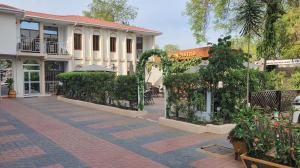 Κήπος έξω από το Aron International Hotel