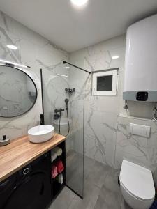 Koupelna v ubytování Guest house TAK
