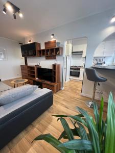 Η κουζίνα ή μικρή κουζίνα στο Apartament Galactica