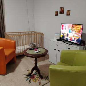 TV a/nebo společenská místnost v ubytování Vila Raj + 36 fotografií