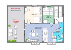 东京Asakusa,Ginza,Ueno,Skytree,Stn&Conv 1min ,Family suite,45 Mins to Airport,Kiyoka Villa 清禾的房屋平面图